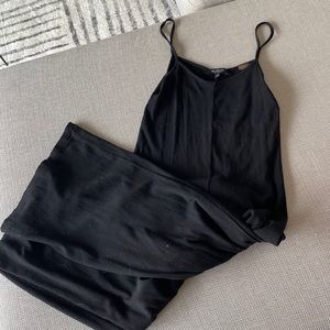 Aritzia Ribbed Wide Leg Romper